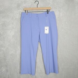 Nike Golf Womens Capri Pants Size 12 Blue NikeFit Dry UV Protective